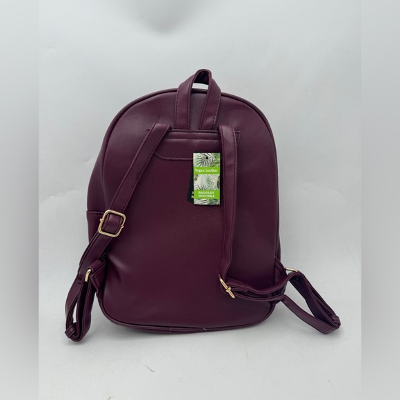 Plum Studded Badgley Mishka Backpack - Picture 2 of 2